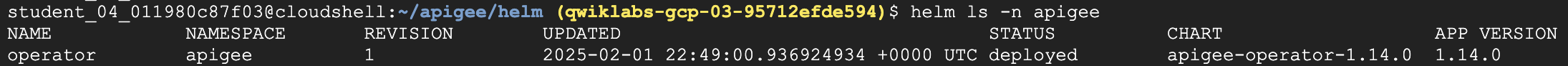 Apigee Operator install