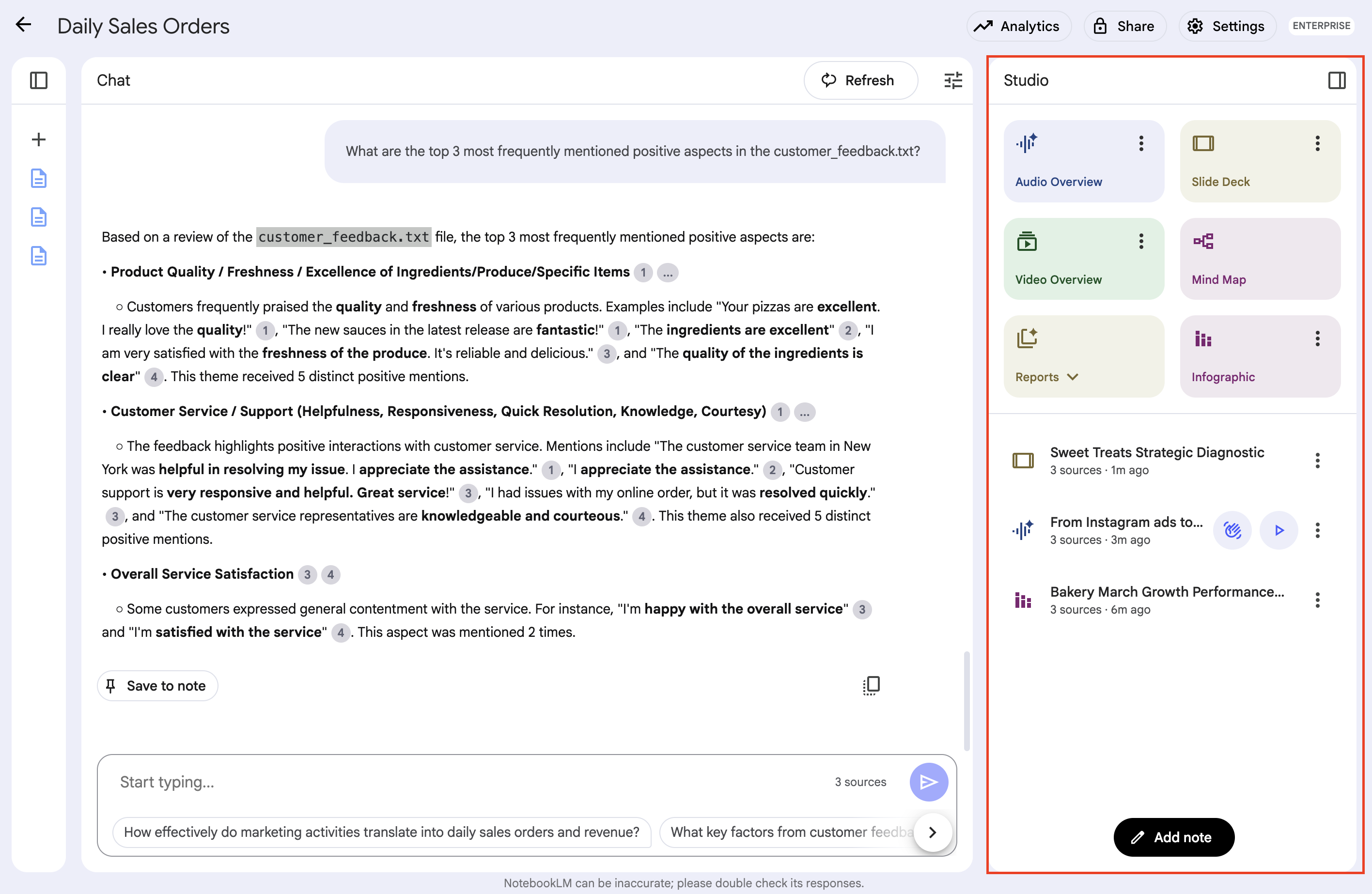 generate audio overview in Gemini Notebook