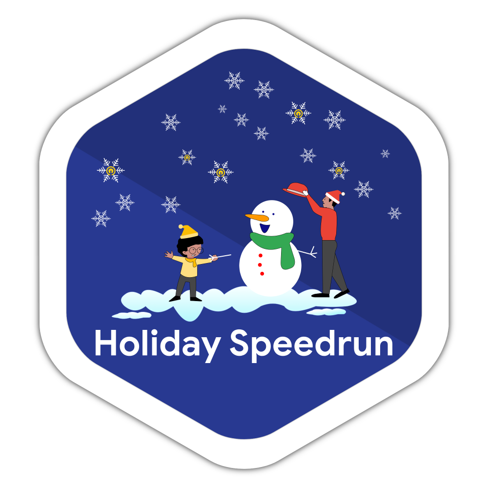 Badge for Holiday Speedrun