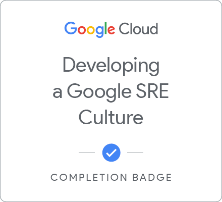 Developing a Google SRE Culture 배지