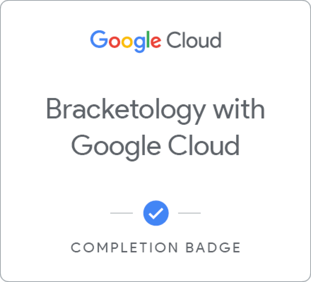 Selo para NCAA® March Madness®: Bracketology with Google Cloud