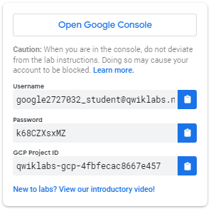 Open Google Console