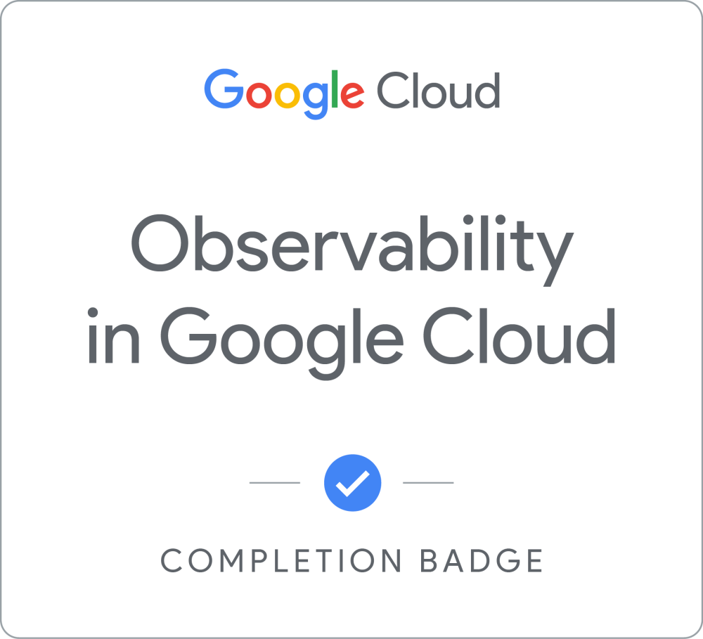 Insignia de Observability in Google Cloud - Español