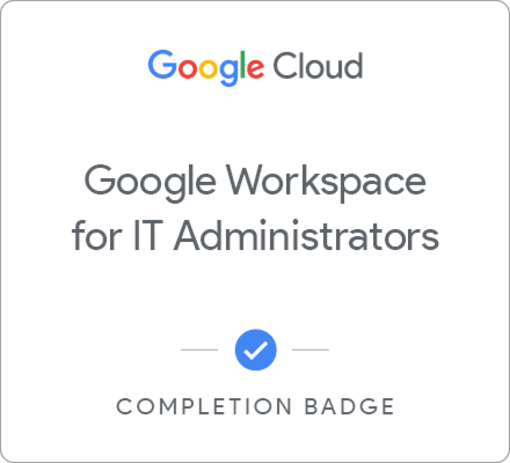 Badge per Google Workspace for IT Administrators