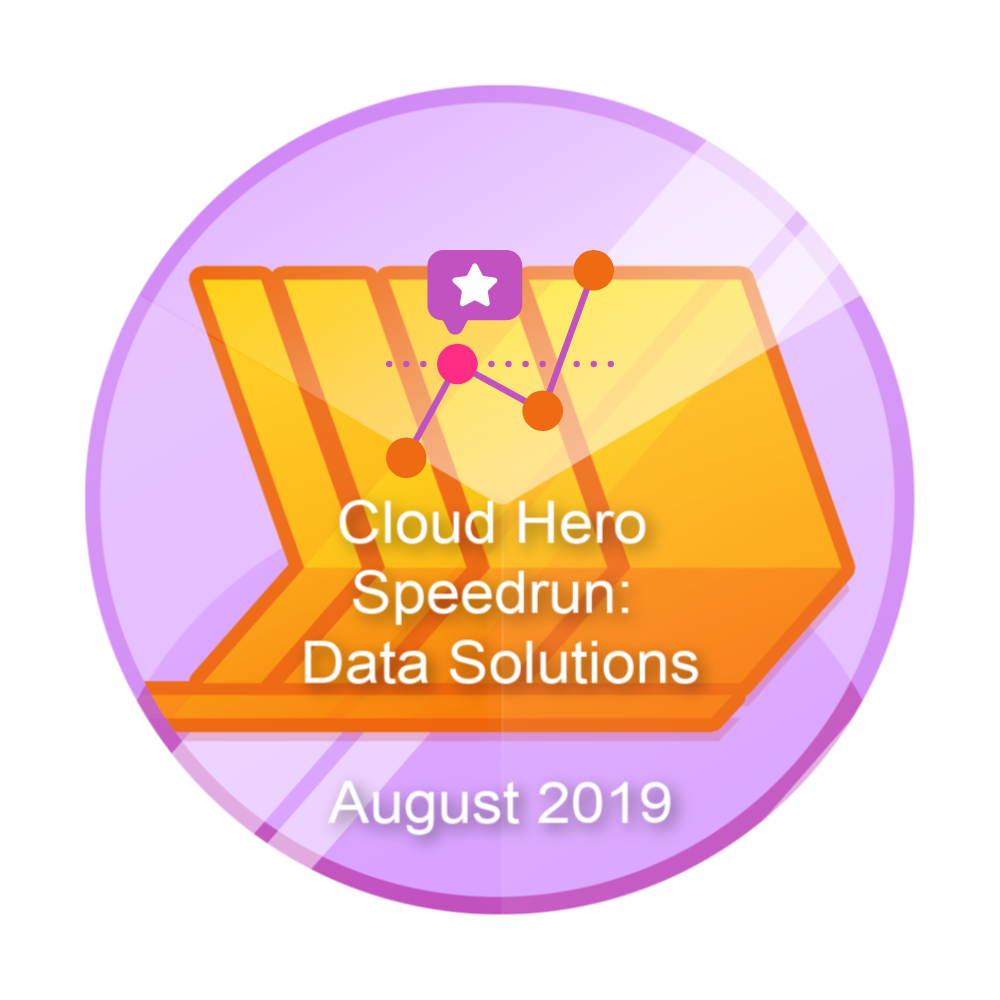Cloud Hero Speedrun: Data Solutions のバッジ