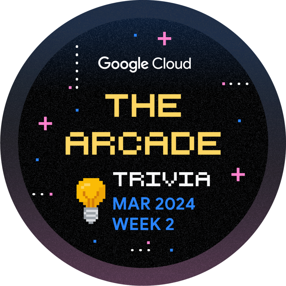 Selo para Arcade Trivia Março de 2024 Semana 2