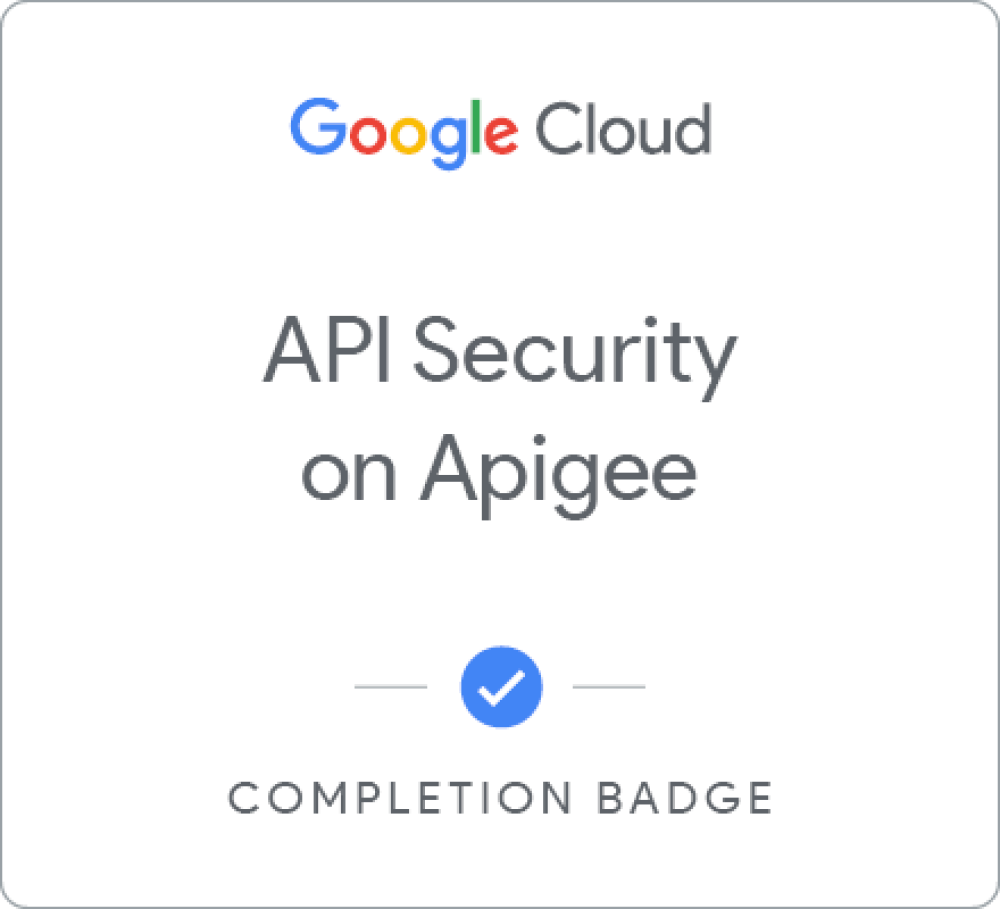 Selo para API Security on Google Cloud's Apigee API Platform