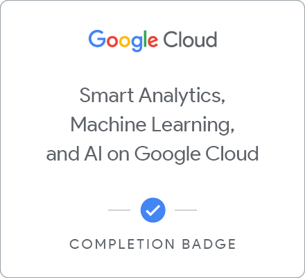 Smart Analytics, Machine Learning, and AI on Google Cloud - 한국어 배지