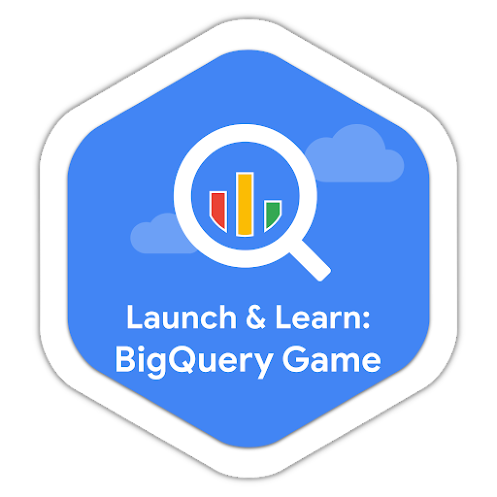 Selo para Launch & Learn: BigQuery Game
