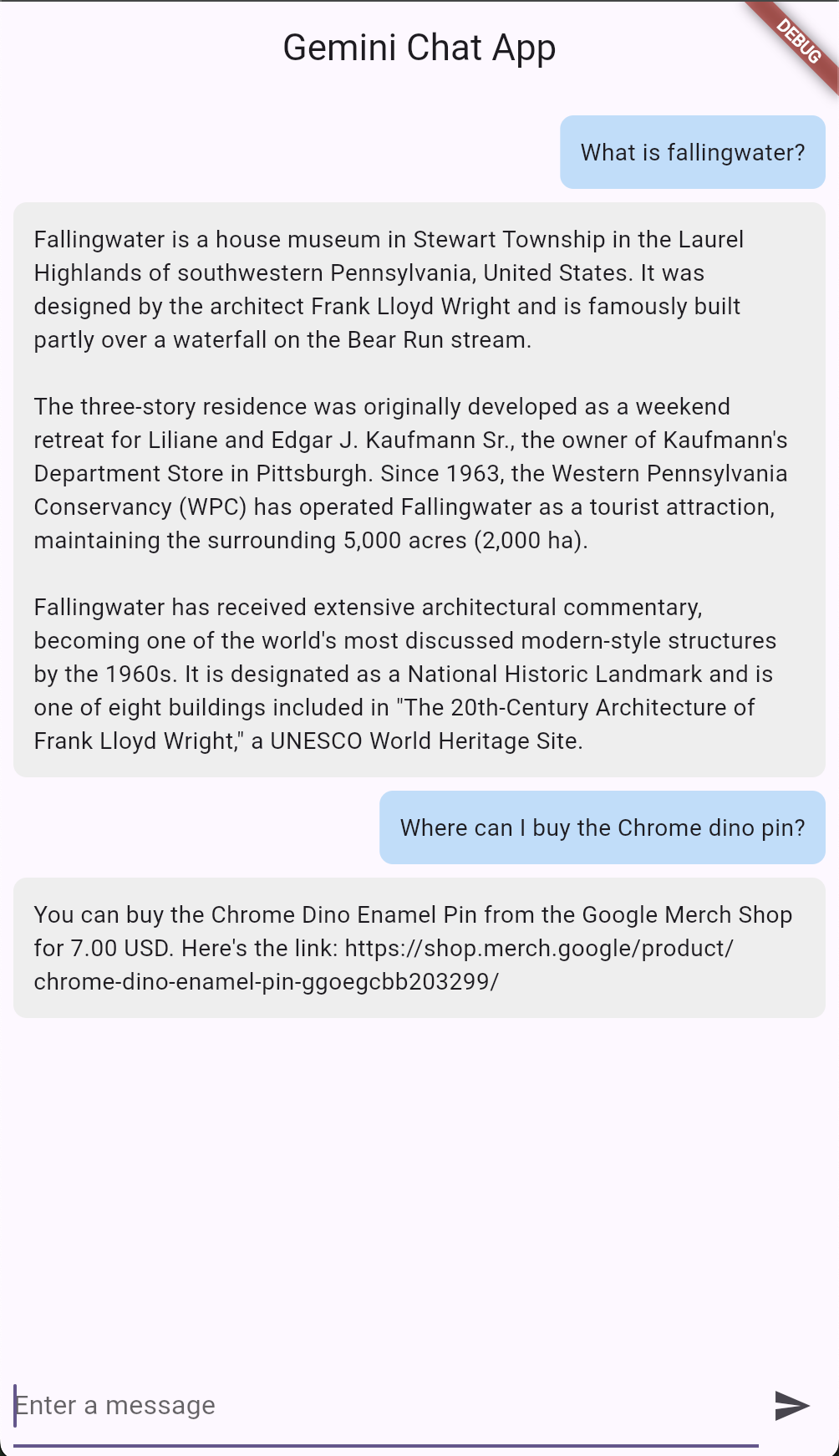 Flutter app resized to mobile size
