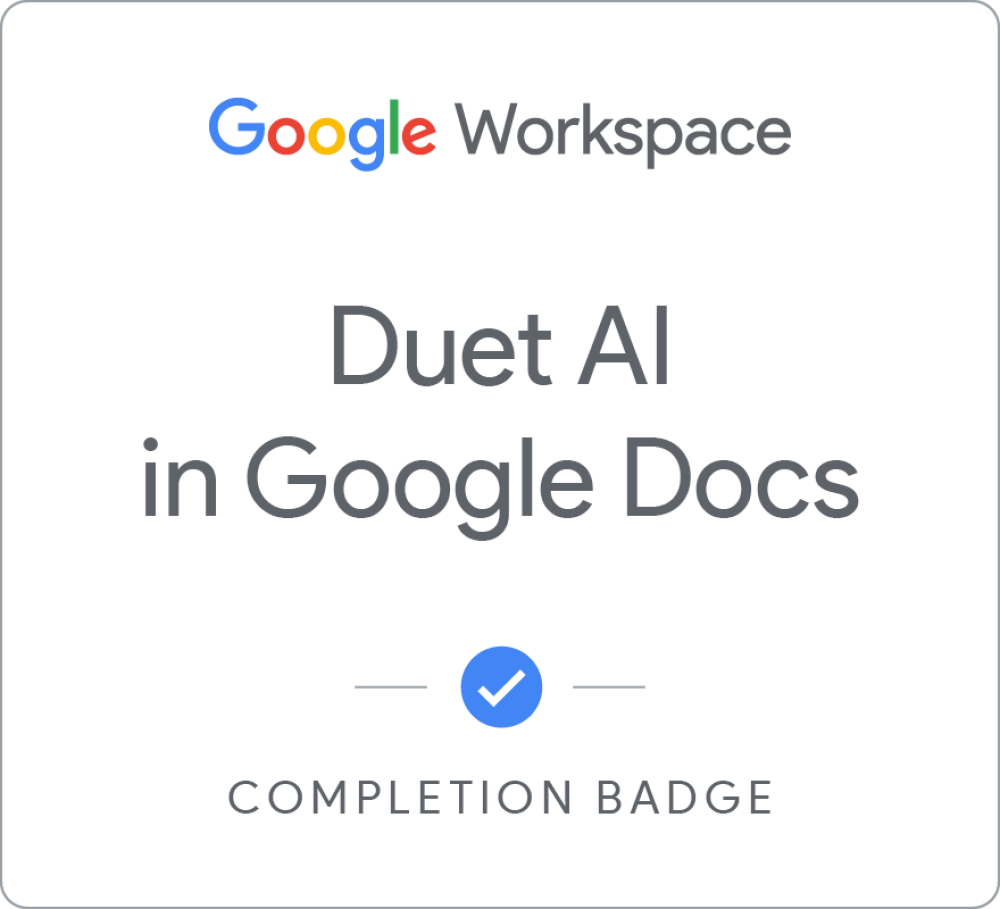 Badge pour Gemini in Google Docs