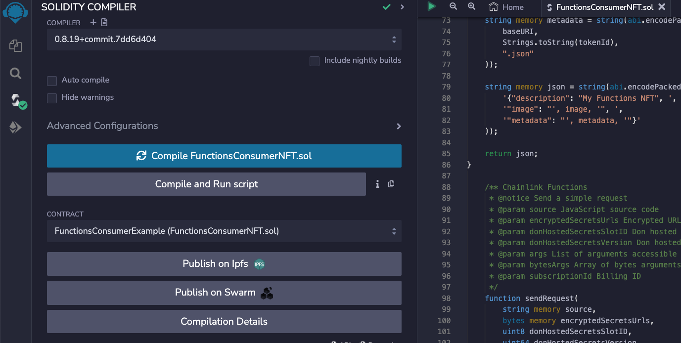 Solidity compiler