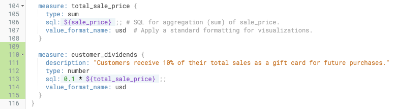 The new measure in order_items.view.lkml