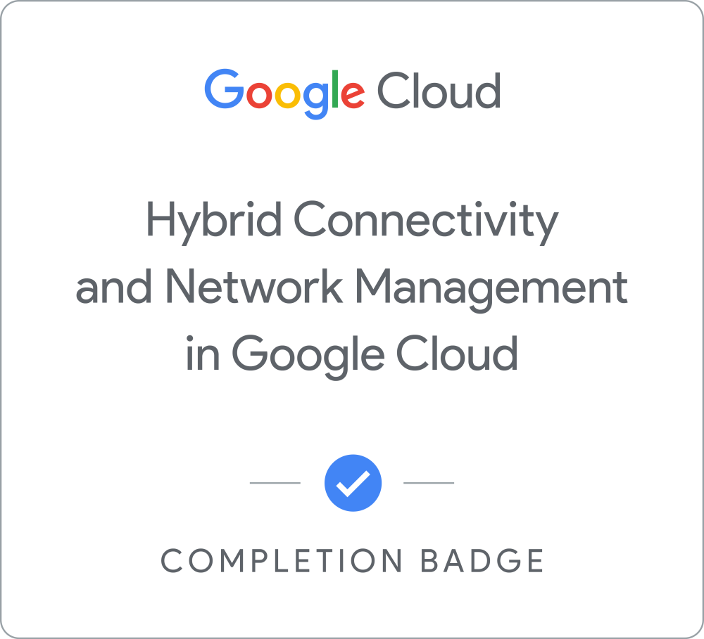 Networking in Google Cloud: Routing and Addressing徽章