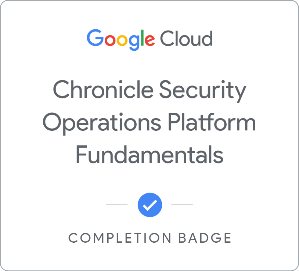 Badge for Google Security Operations - Fundamentals