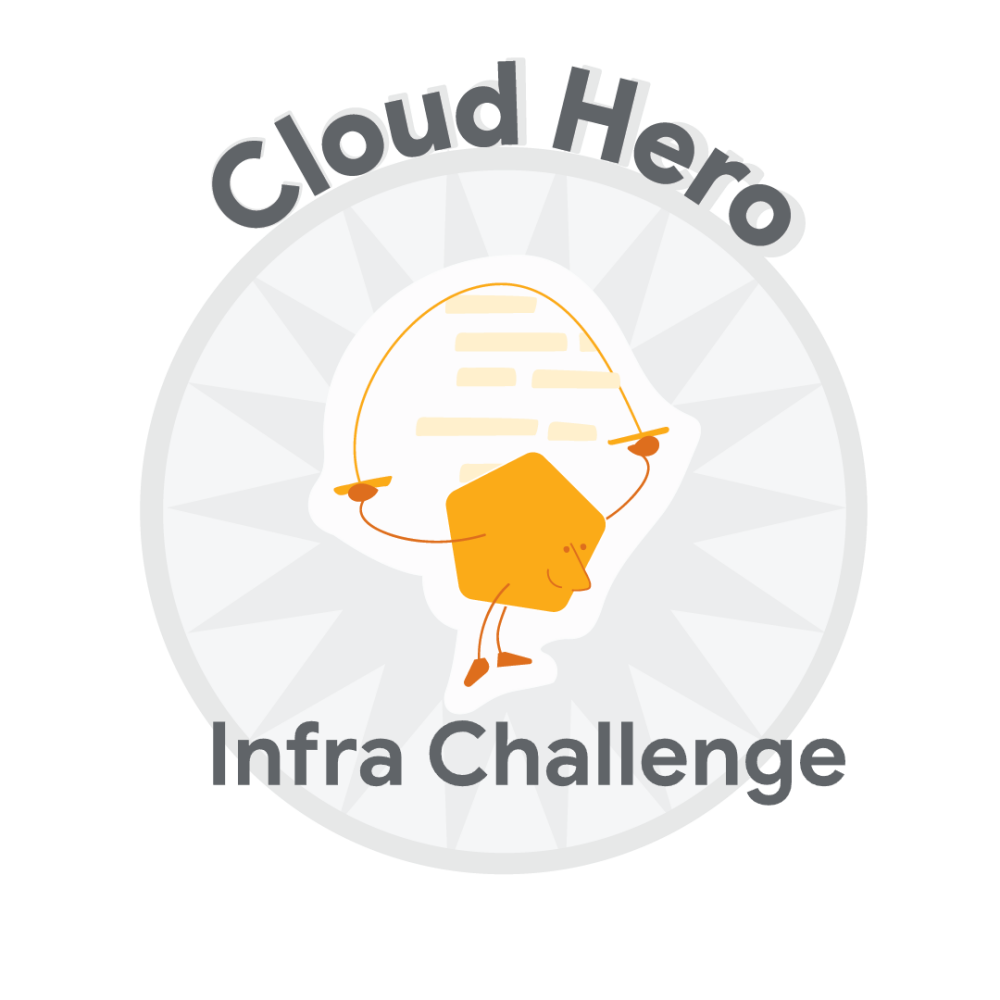 Badge for Cloud Hero Infra Challenge