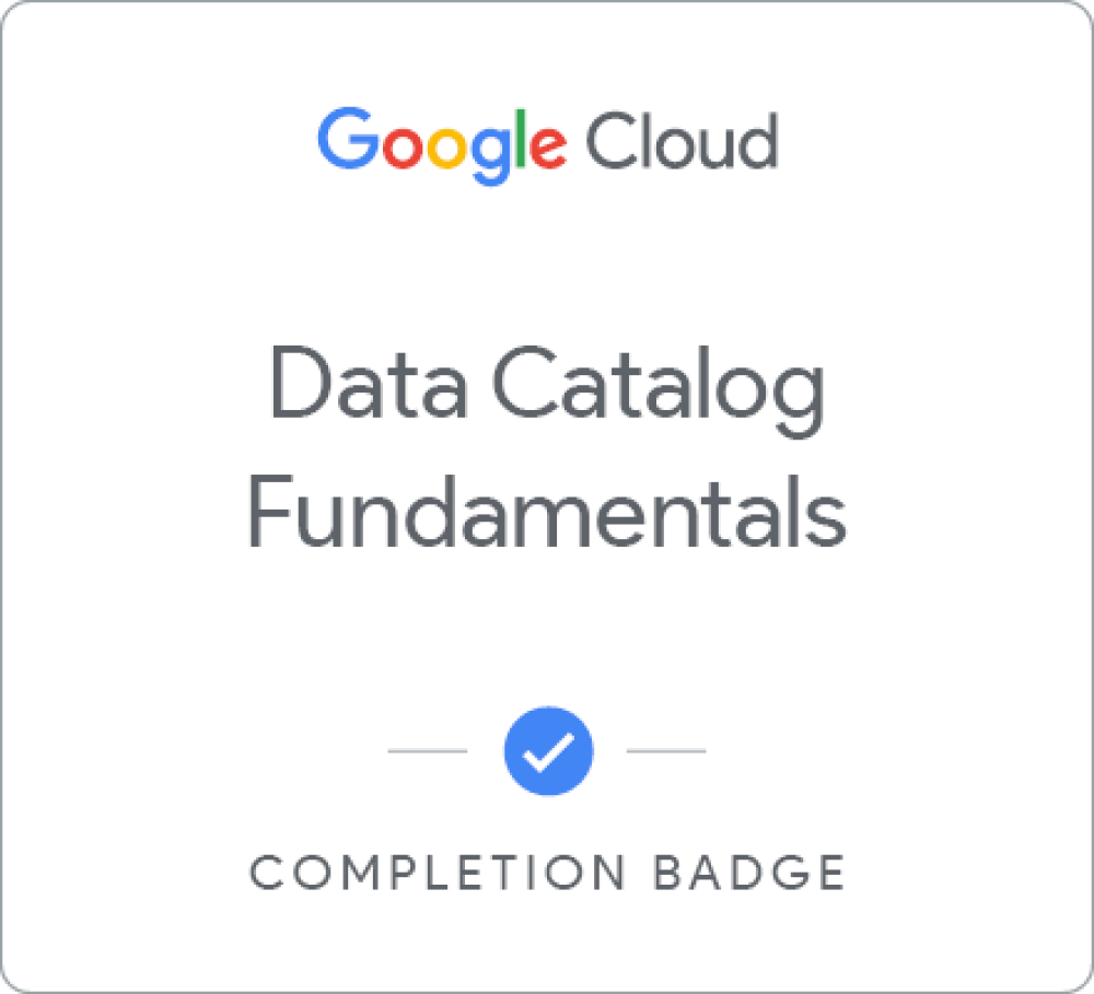 Insignia de Data Catalog Fundamentals