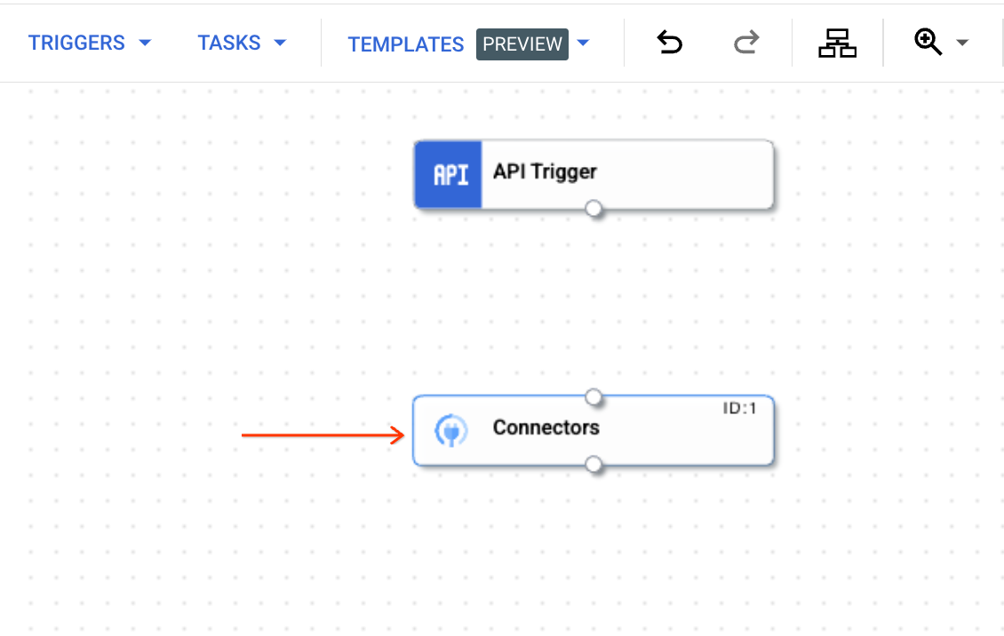 Connectors block added to Integration designer console