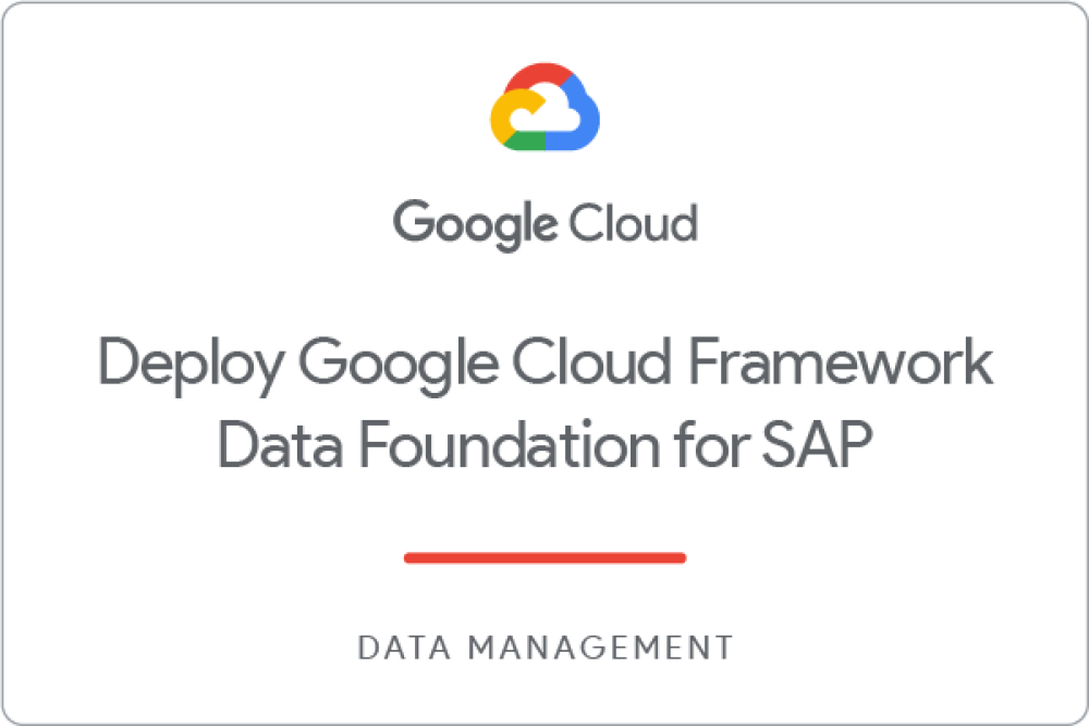 DEPRECATED Deploy Google Cloud Framework Data Foundation for SAP 배지