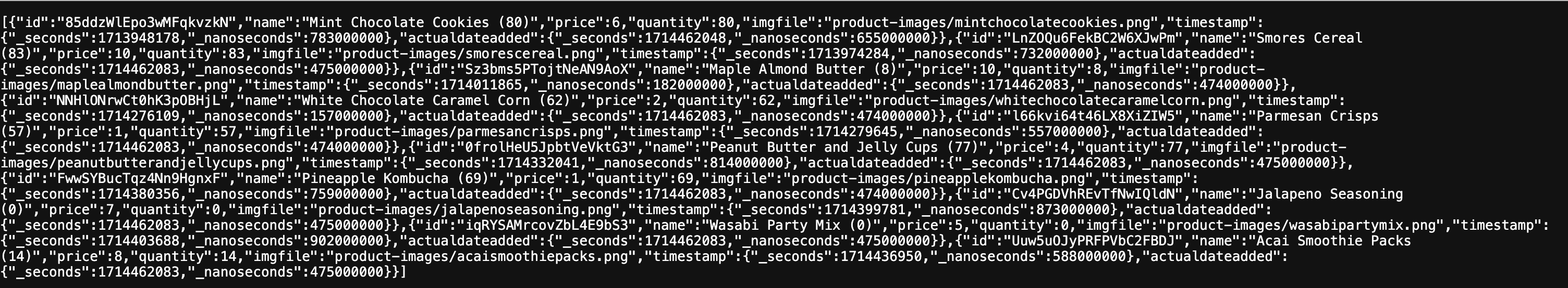 JSON Data