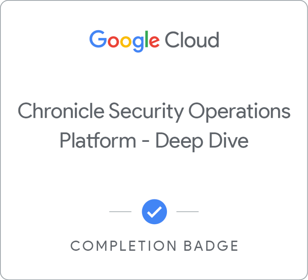 Badge für Google Security Operations - Deep Dive