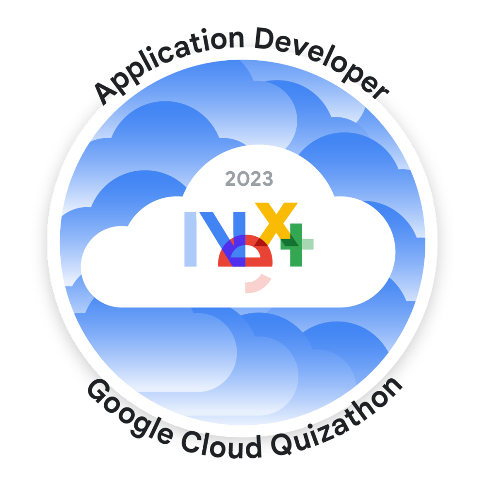 Badge pour Application Developer Quizathon