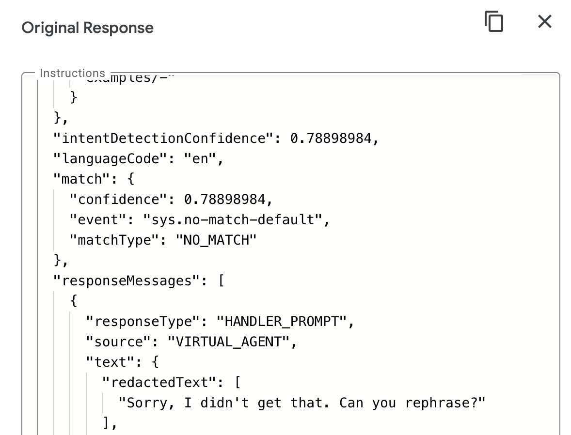 Original Response
