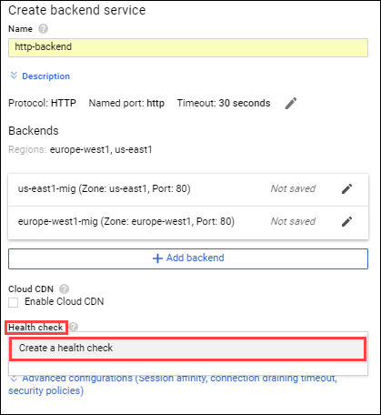 LB's Backend Service