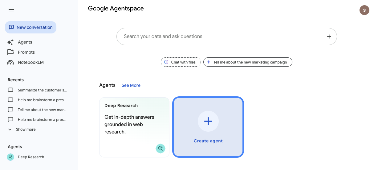 create agent
