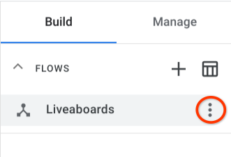 Access Liveboards Flow Settings