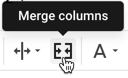 Merge columns icon