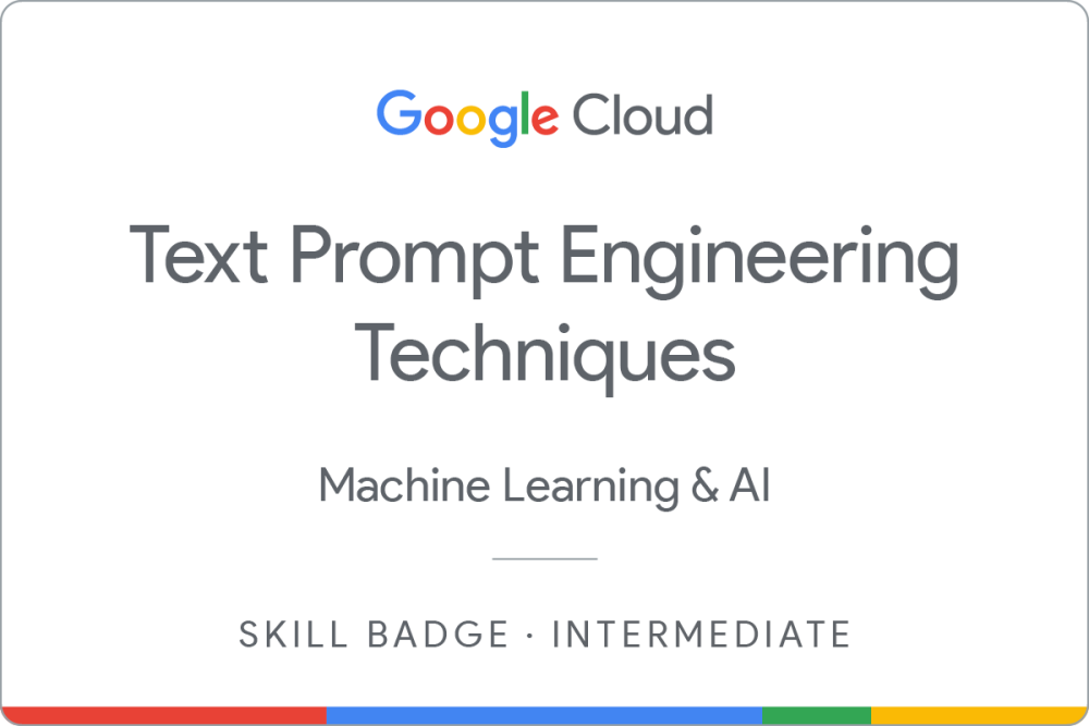 Badge for Text Prompt Engineering Techniques