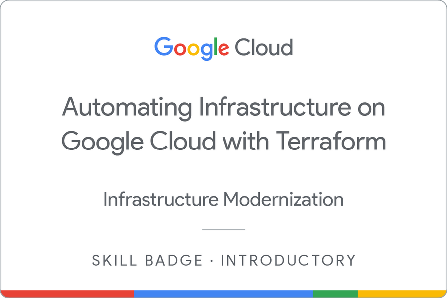 Automating Infrastructure on Google Cloud with Terraform徽章