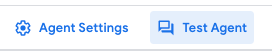Test Agent button