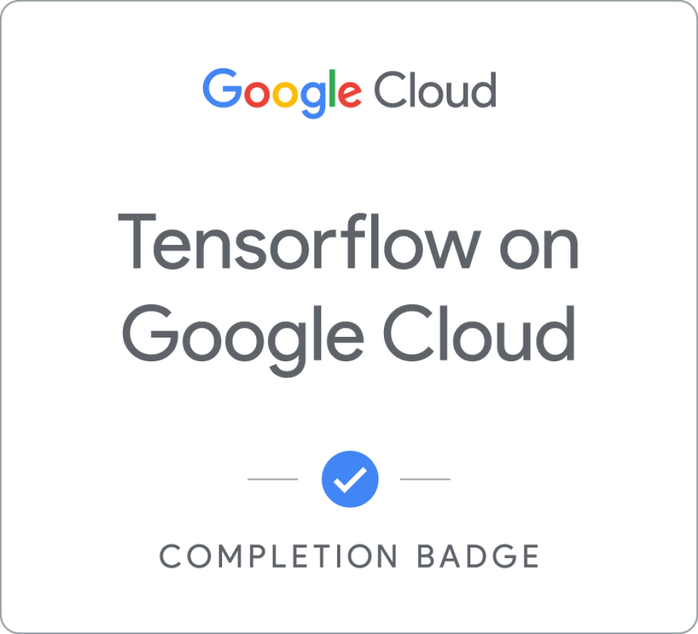 Selo para TensorFlow on Google Cloud - Português Brasileiro