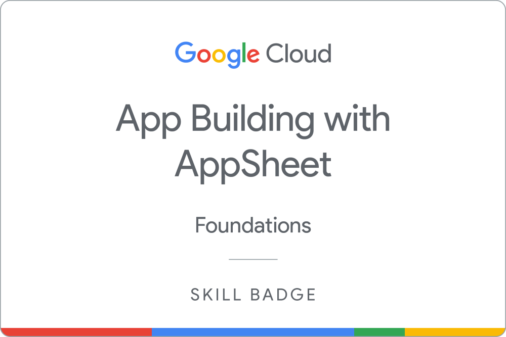 Badge for App Building with AppSheet