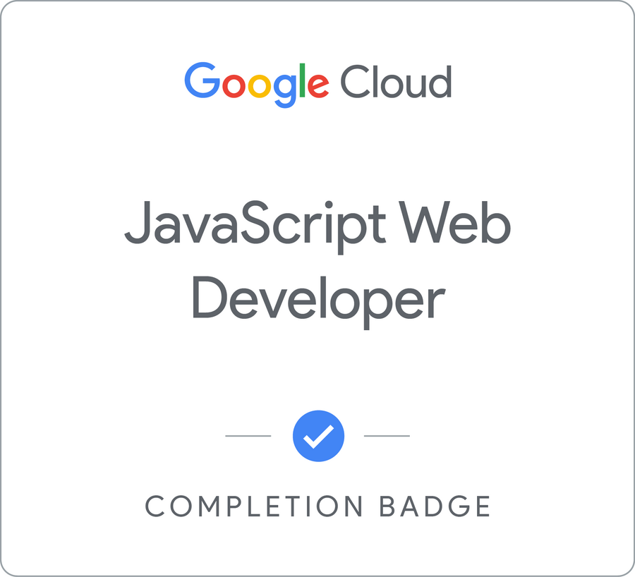 JavaScript Web Developer | Google Cloud Skills Boost