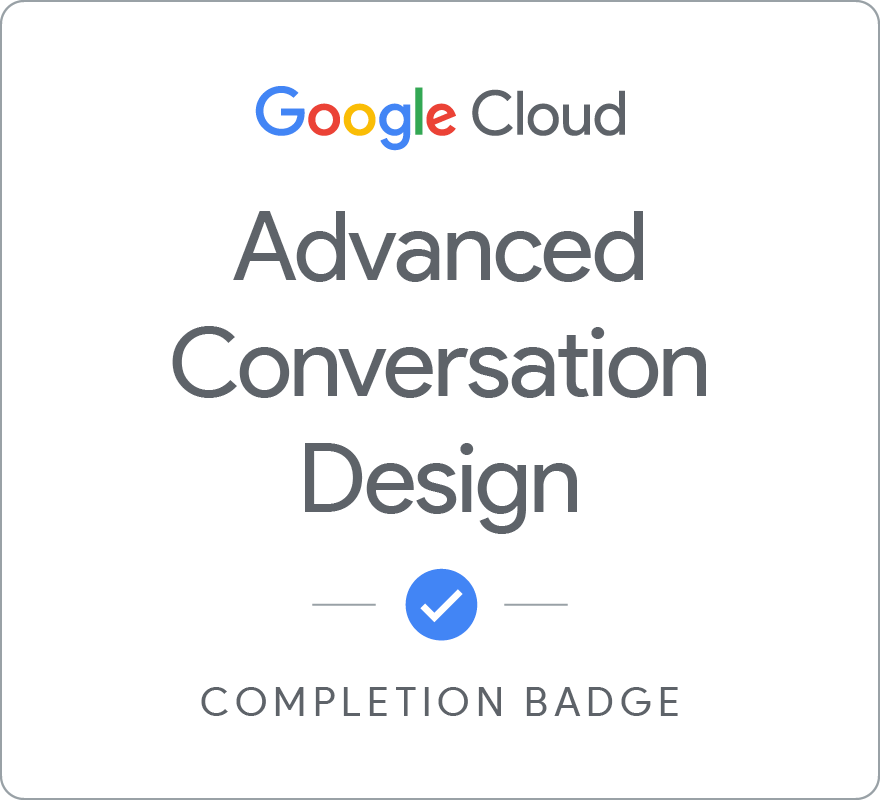 Advanced Conversation Design徽章