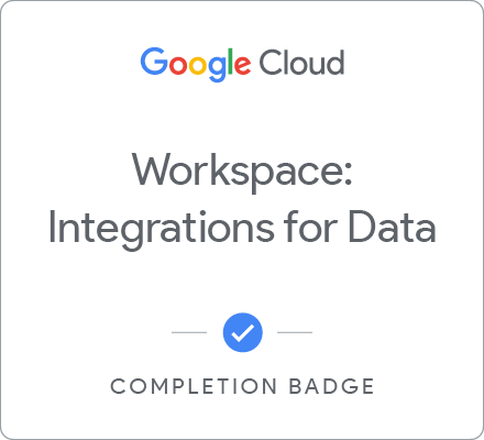 Значок за Workspace: Integrations for Data