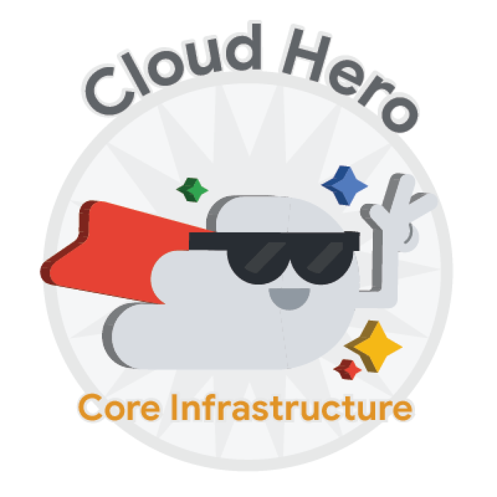 Odznaka dla Cloud Hero: Core Infrastructure