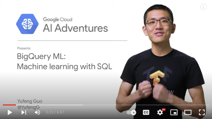 BigQuery ML: Machine Learning with Standard SQL