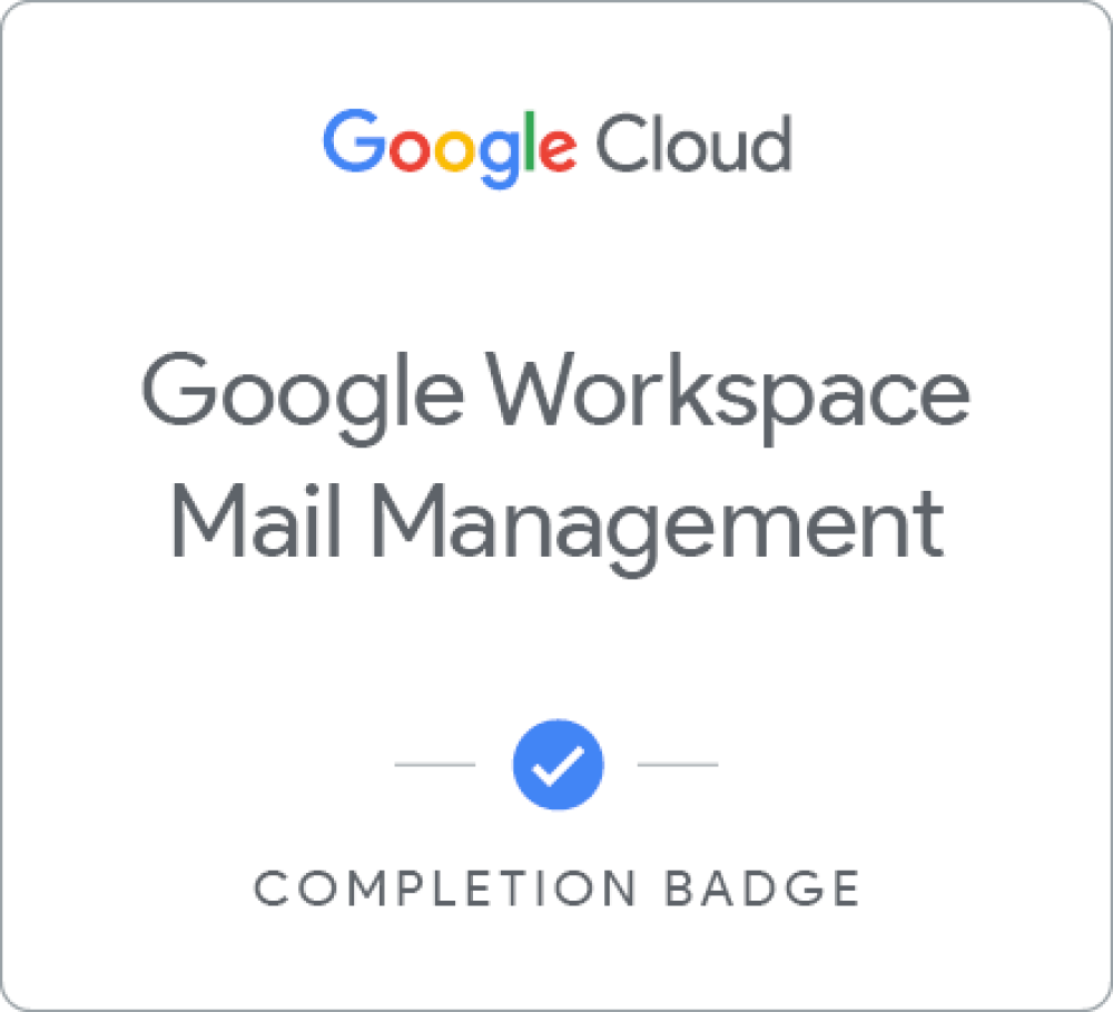 Selo para Google Workspace Mail Management - Português Brasileiro