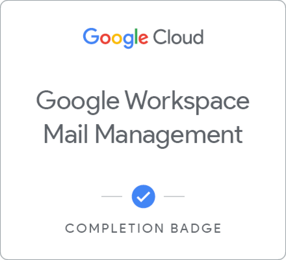 Badge für Google Workspace Mail Management