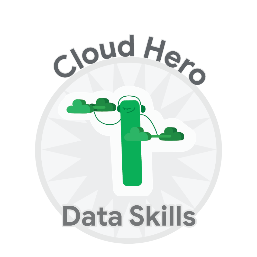 Badge pour Cloud Hero Data Skills