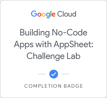 Challenge lab badge