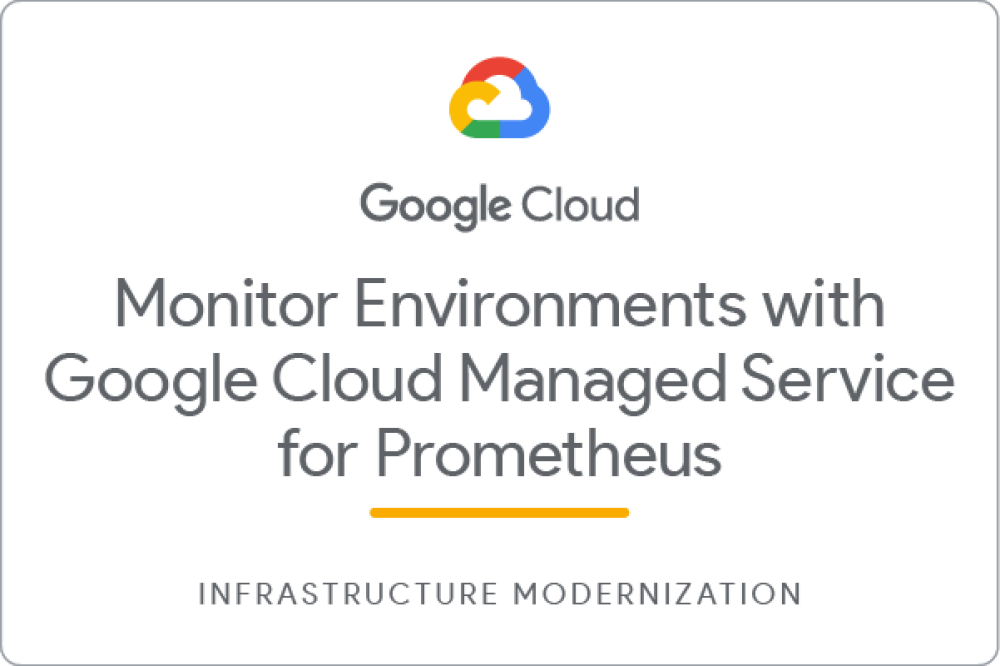 Badge for Monitor Environments with Google Cloud Managed Service for Prometheus