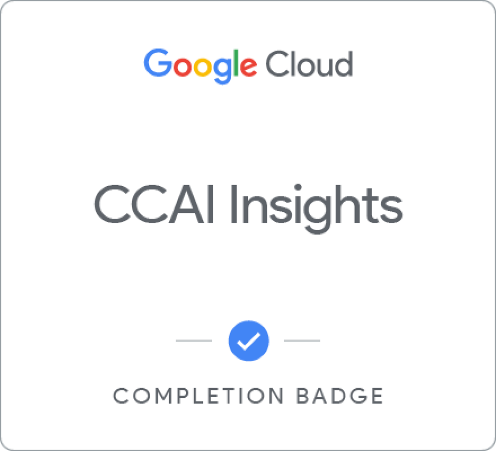 Badge for CCAI Insights