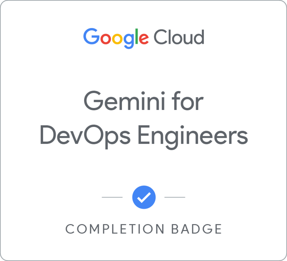 Insignia de Gemini for DevOps Engineers - Español