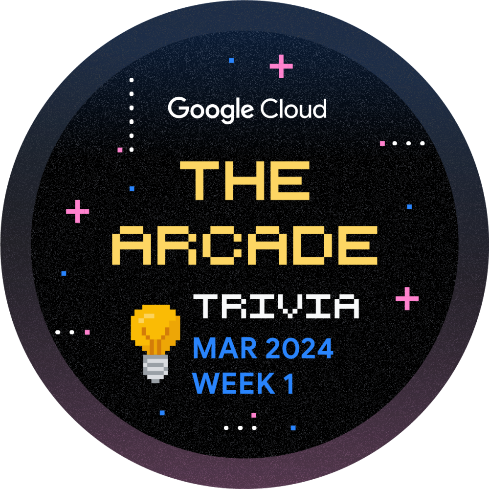 Selo para Arcade Trivia Março de 2024 Semana 1