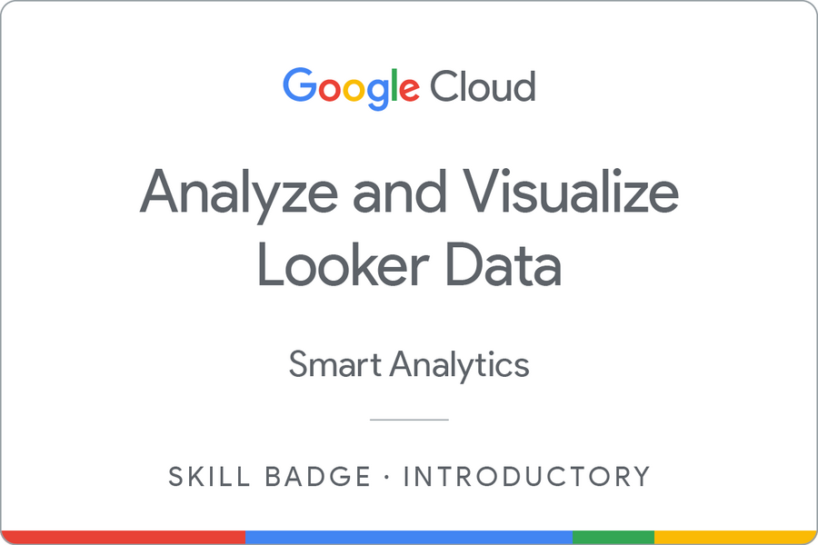 Odznaka za ukończenie szkolenia Analyze and Visualize Looker Data